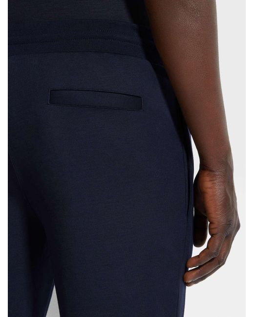 Zegna Blue Tailored Trousers for men
