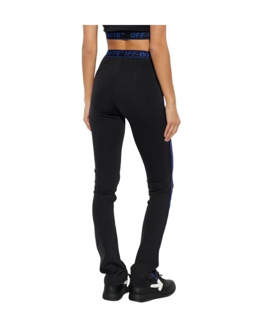 Off-White c/o Virgil Abloh Black Elastic-Waist Trousers