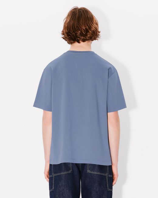 KENZO Blue Lucky Tiger Printed Crewneck T-Shirt for men