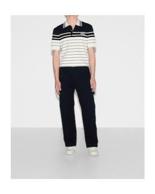 Gucci Blue Heavy Web Lable Pants for men