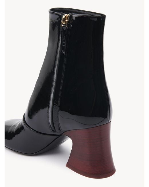 Chloé Black Janis Heeled Ankle Boot