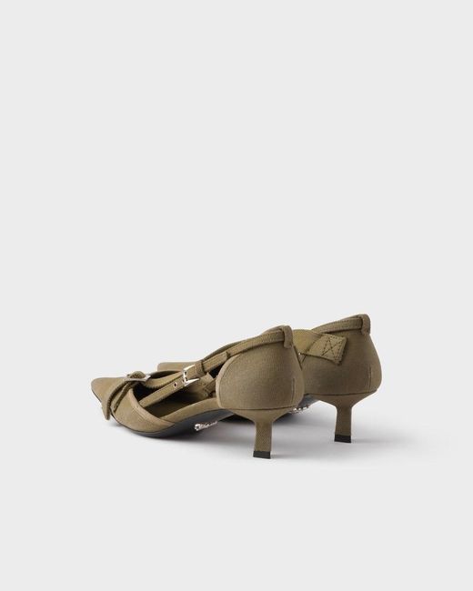 Prada Multicolor Canvas Pumps
