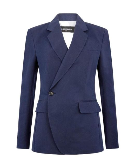 DSquared² Blue Kathy Double-Breasted Blazer