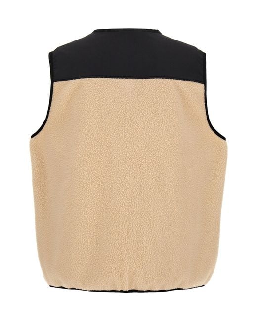 A.P.C. Natural Nate Logo Patch Zip-Up Vest for men