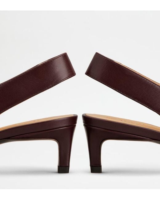 Tod's Brown Slingback Pumps