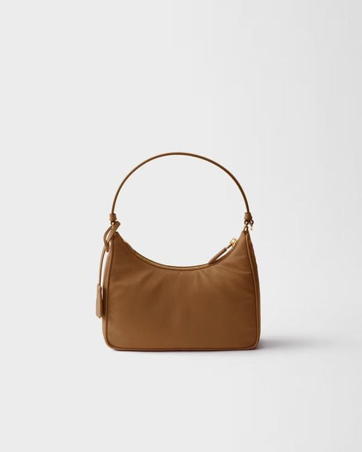 Prada Brown Re-Edition 2005 Re-Nylon And Saffiano Mini Bag