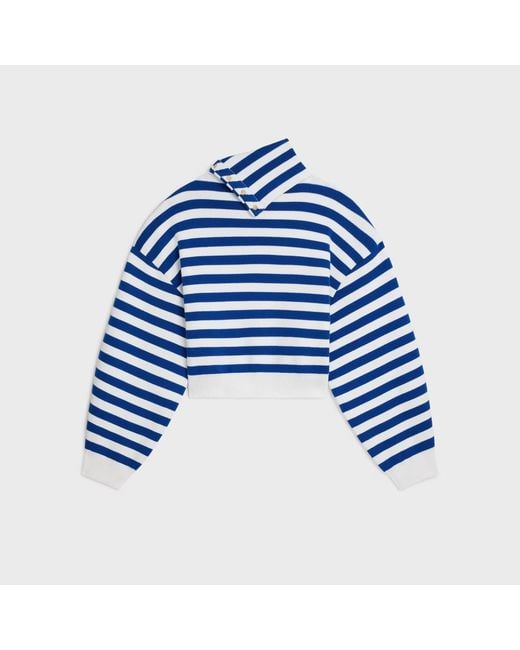 Céline Blue High Neck Sweater