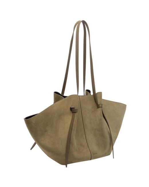 Yuzefi Metallic Double-Handled Handbag