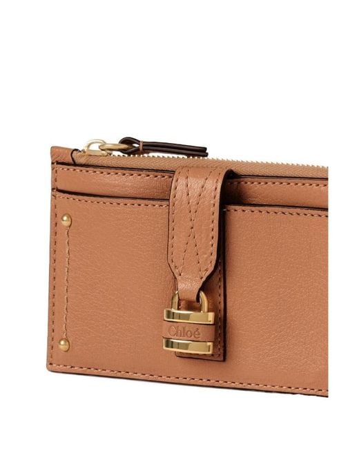 Chloé Brown Chloé Paddington Small Card Holder