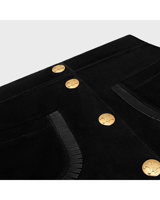 Céline Black Mini Skirt