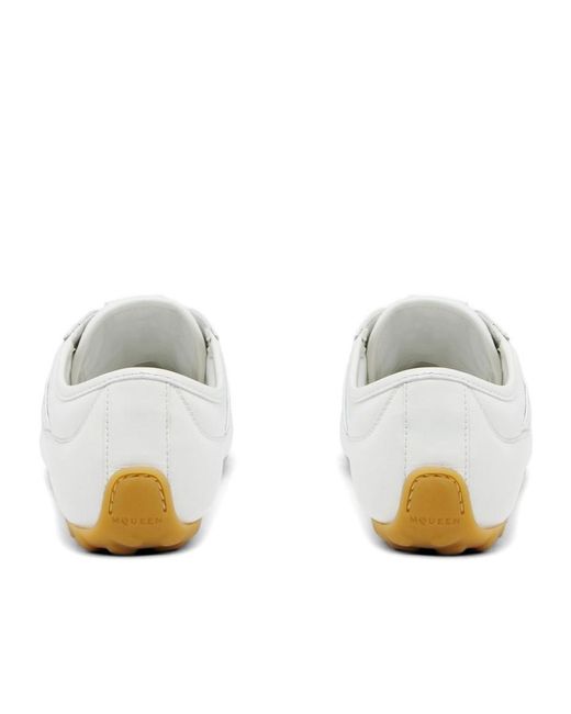 McQueen White Lace-Up Sneakers for men