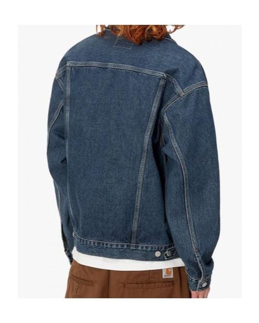 Carhartt Blue Helston Denim Jacket for men