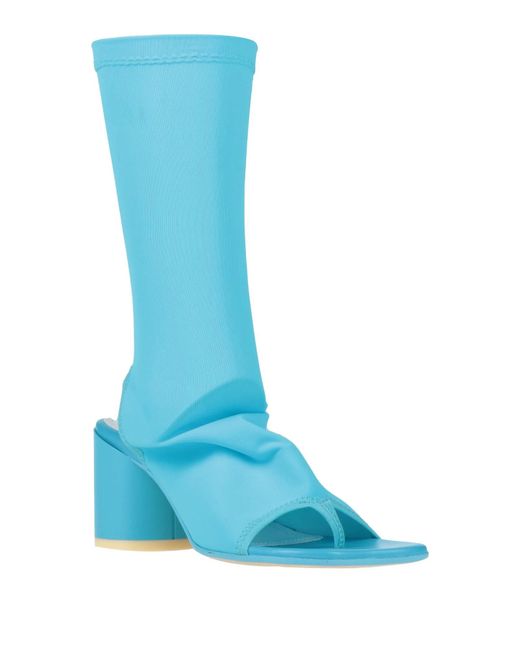 MM6 by Maison Margiela Blue Minimalist High-Heeled Sandals
