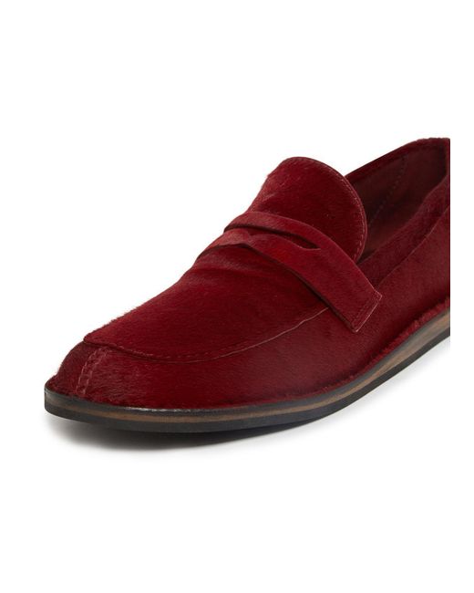 The Row Red Cary Loafer Shoes