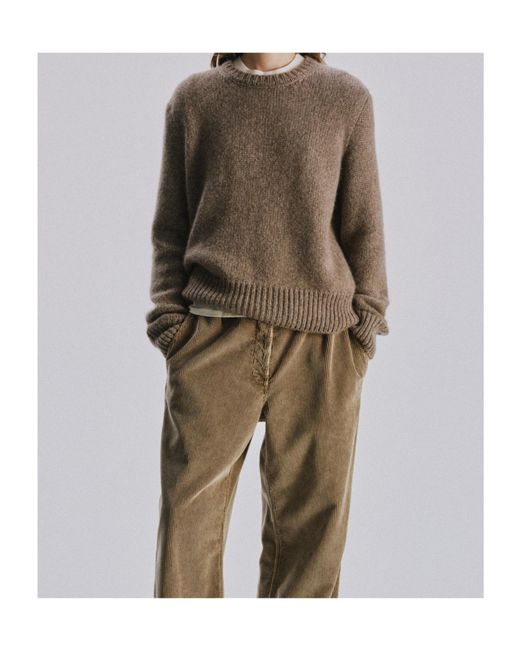 The Row Brown Long-Sleeved Sweater