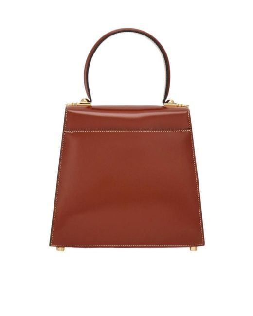 Ferragamo Red Iconic Top Handle (S)