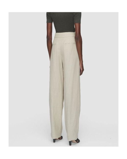Joseph Natural Light Linen Blend Trousers