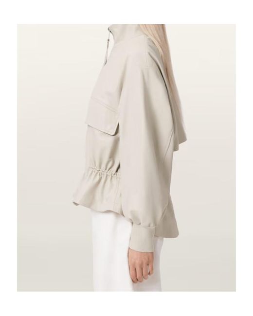 AllSaints Natural Flor Leather Jacket