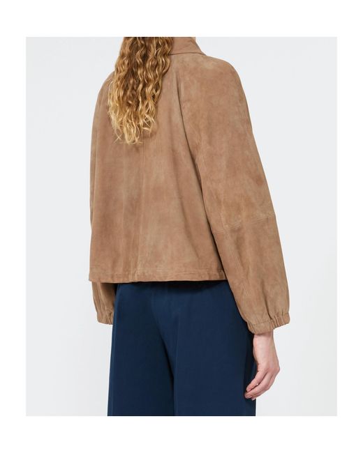 Weekend by Maxmara Brown Suede Jacket