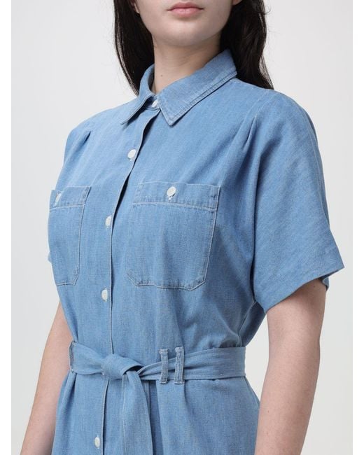 A.P.C. Blue New Drew Denim Midi Dress