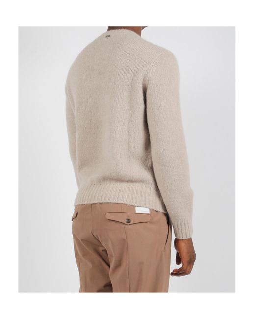 Herno Natural Crewneck Knitted Jumper for men