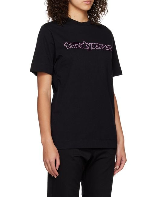 1017 ALYX 9SM Black T-Shirt With Round Neck for men