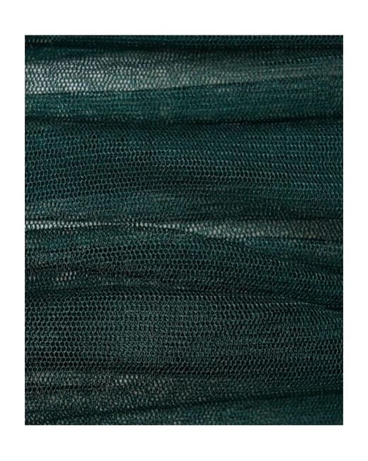 Christopher Esber Green Pleated Sheer Blouse
