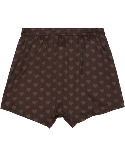 Skims Brown Sleep Sateen Briefs for men