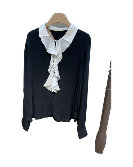 N°21 Blue High-Neck Top