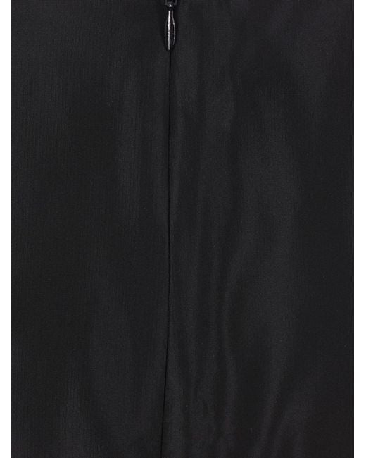 Simone Rocha Black Taffeta Circle Midi Skirt