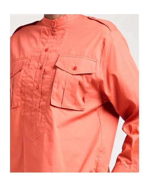 MAX&Co. Orange Long Sleeve Shirt