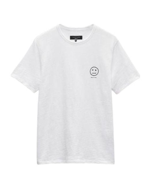 Rag & Bone White Short-Sleeved T-Shirt for men