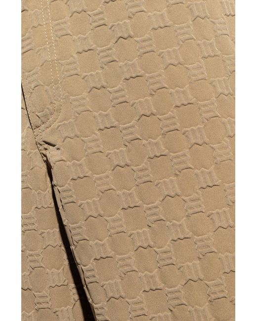 M I S B H V Natural Monogram Elasticated Waistband Trousers for men