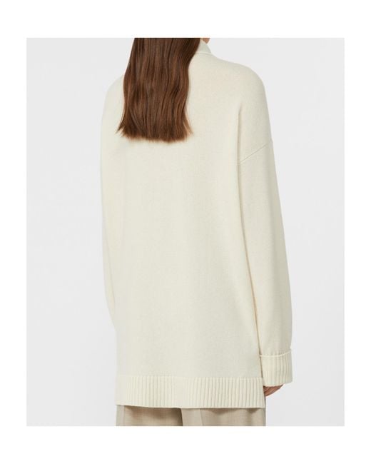 Max Mara White Bull Button-Up Cardigan