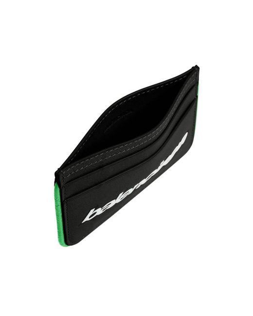 Balenciaga Black Biker Card Holder for men