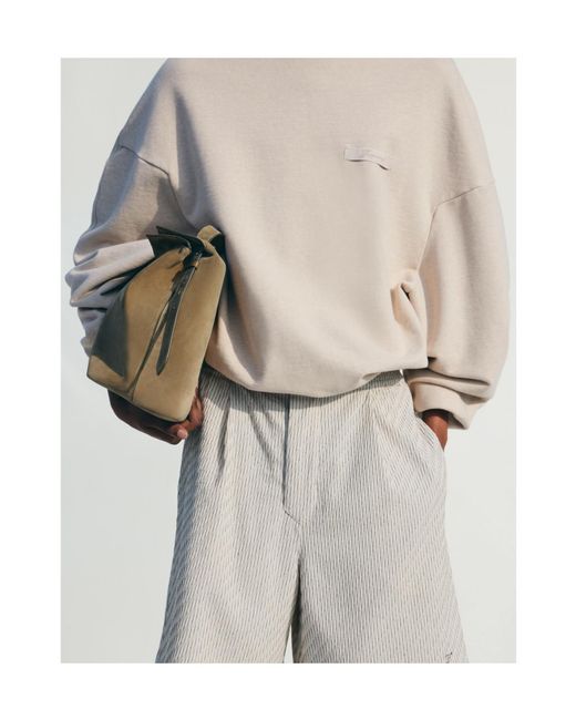 Jacquemus Natural Long-Sleeved Sweatshirt for men