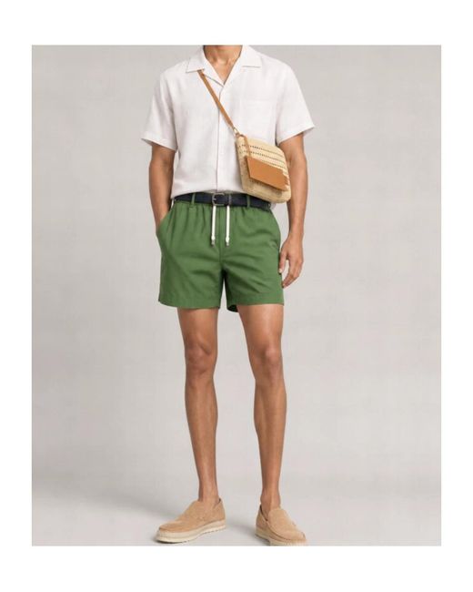 Zegna Green Drawstring Swim Shorts for men