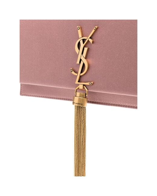 Saint Laurent Pink Kate Clutch Bag