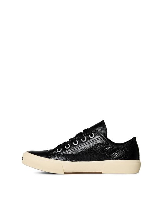 Balenciaga Black Lace-Up Low-Top Sneakers