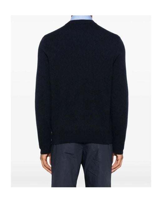Brioni Blue Long Sleeved Crewneck Jumper for men