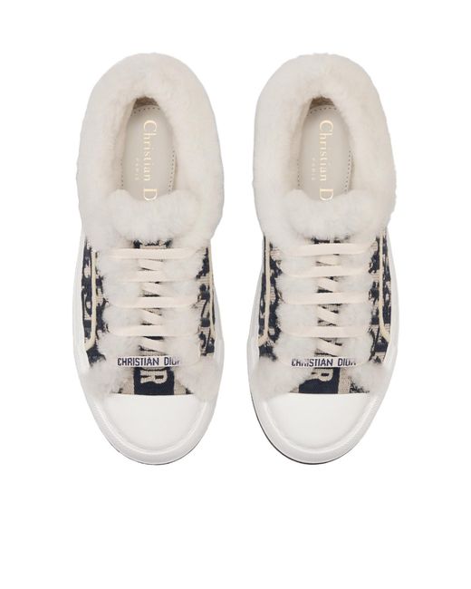 Dior White Low-Top Leisure Sneakers