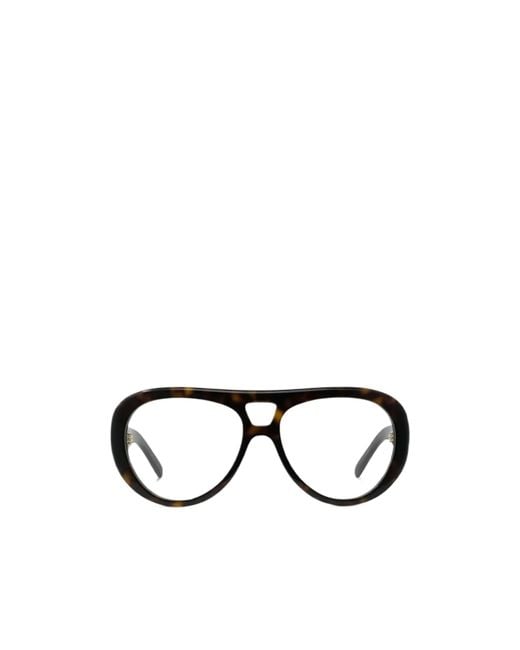 Givenchy White Eyewear Pilot Frame Glasses