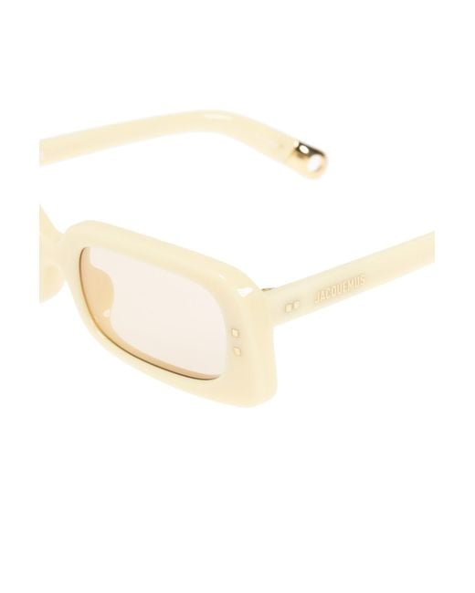 Jacquemus Natural Logo Sunglasses for men