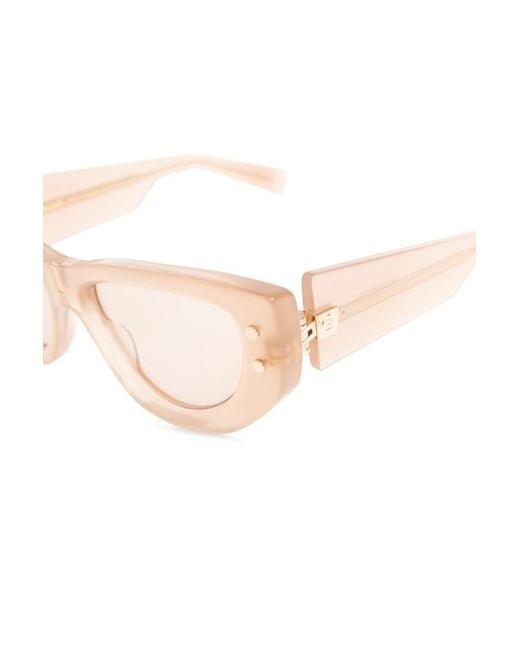 Balmain Pink Eyewear Cat Eye Frame Sunglasses