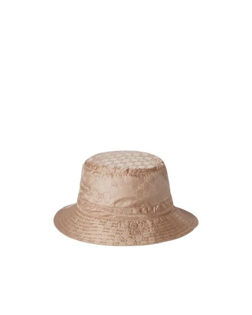 Gucci Natural Reversible Gg Bucket Hat