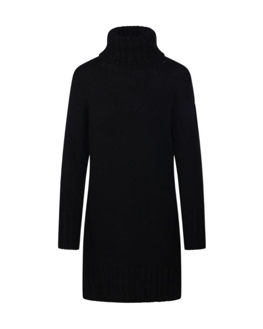 Moncler Black High-Necked Dress
