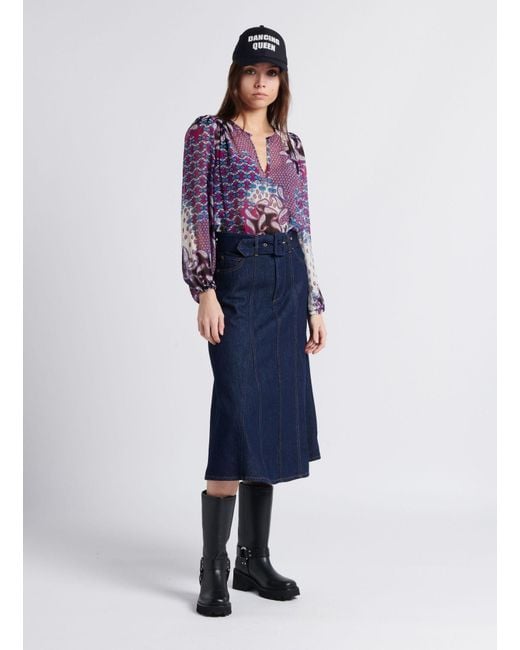 Ba&sh Purple Long-Sleeved Jacket