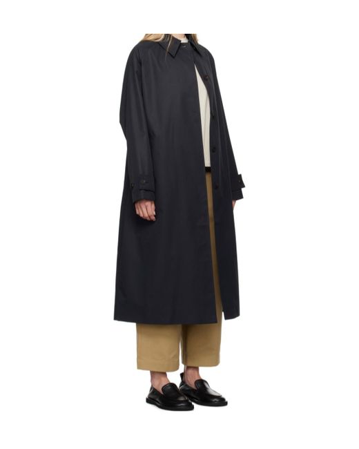 Studio Nicholson Blue Holin Single-Breasted Coat