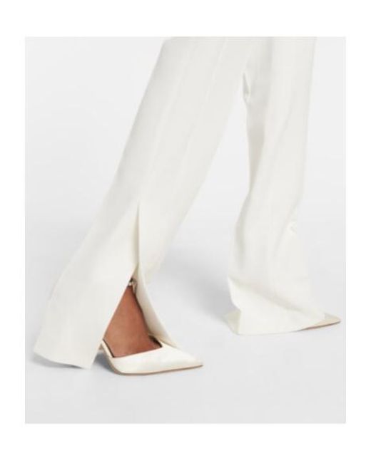 David Koma White Sequined Cutout Cady Jumpsuit