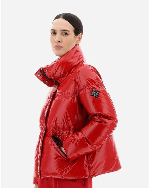 Herno Red High-Neck Down Jacket